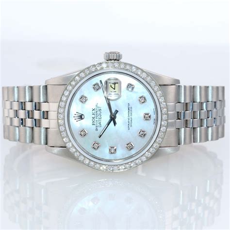 rolex white face datejust gold bracelet|rolex datejust white gold 36mm.